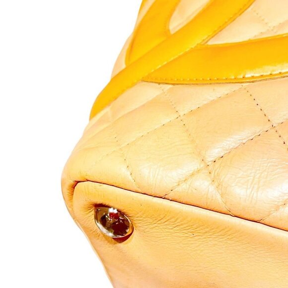 Authentic CHANEL CC Cambon Calfskin Quilted Large Shopping Tote Shoulder Bag - Picture 10 of 14